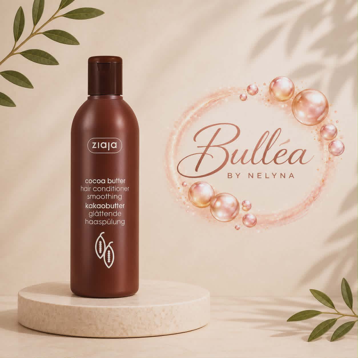 Après-shampoing lissant au beurre de cacao