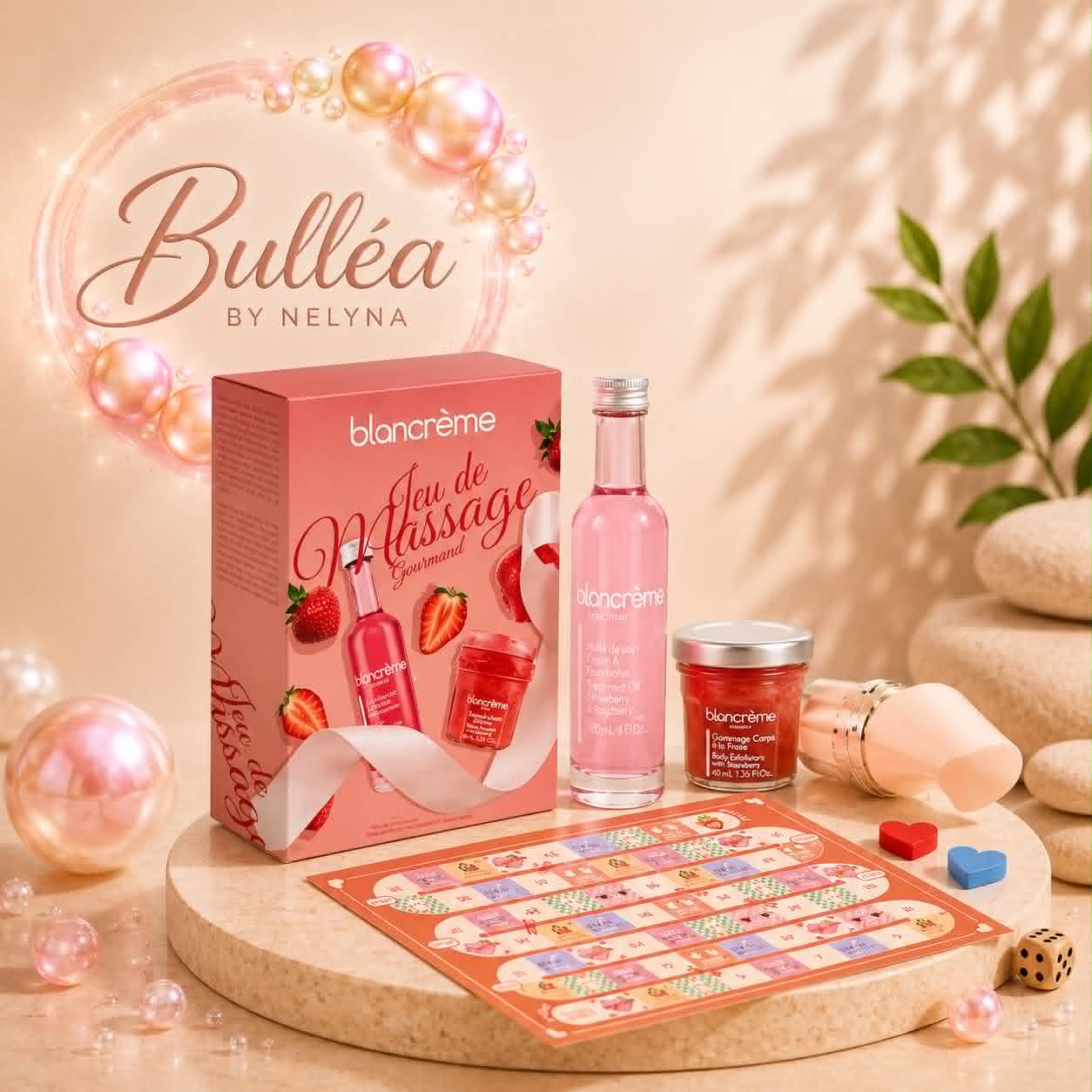 Jeu de Massage Barbe a papa & fraise