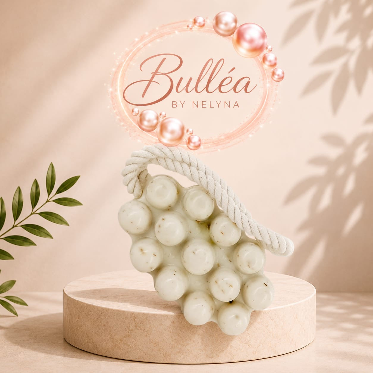 Savon de Massage Exfoliant aux Pétales de Rose