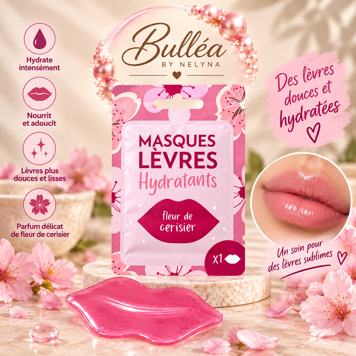 Masque Lèvres Hydratant Fleur de Cerisier