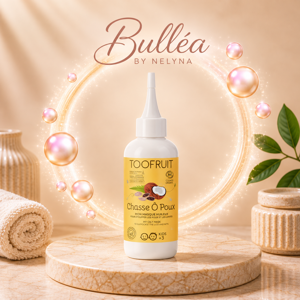 Masque Huileux Chasse Ô Poux Bio TOOFRUIT