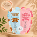 Duo Soin Pieds 2-en-1 – Gommage Nourrissant & Crème Talons Hydratante