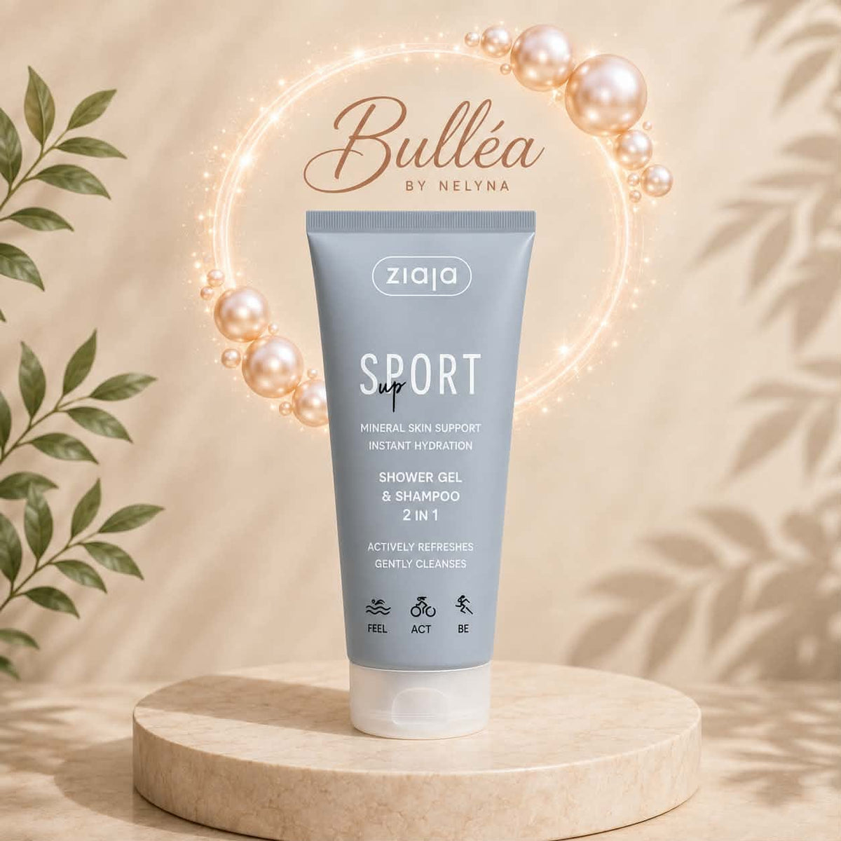 Gel Douche & Shampoing 2-en-1 Spécial Sport – Ziaja Coenzyme Q10 & Romarin 200ml