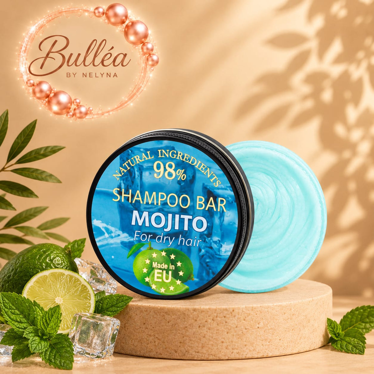 Shampoing solide en boîte aluminium